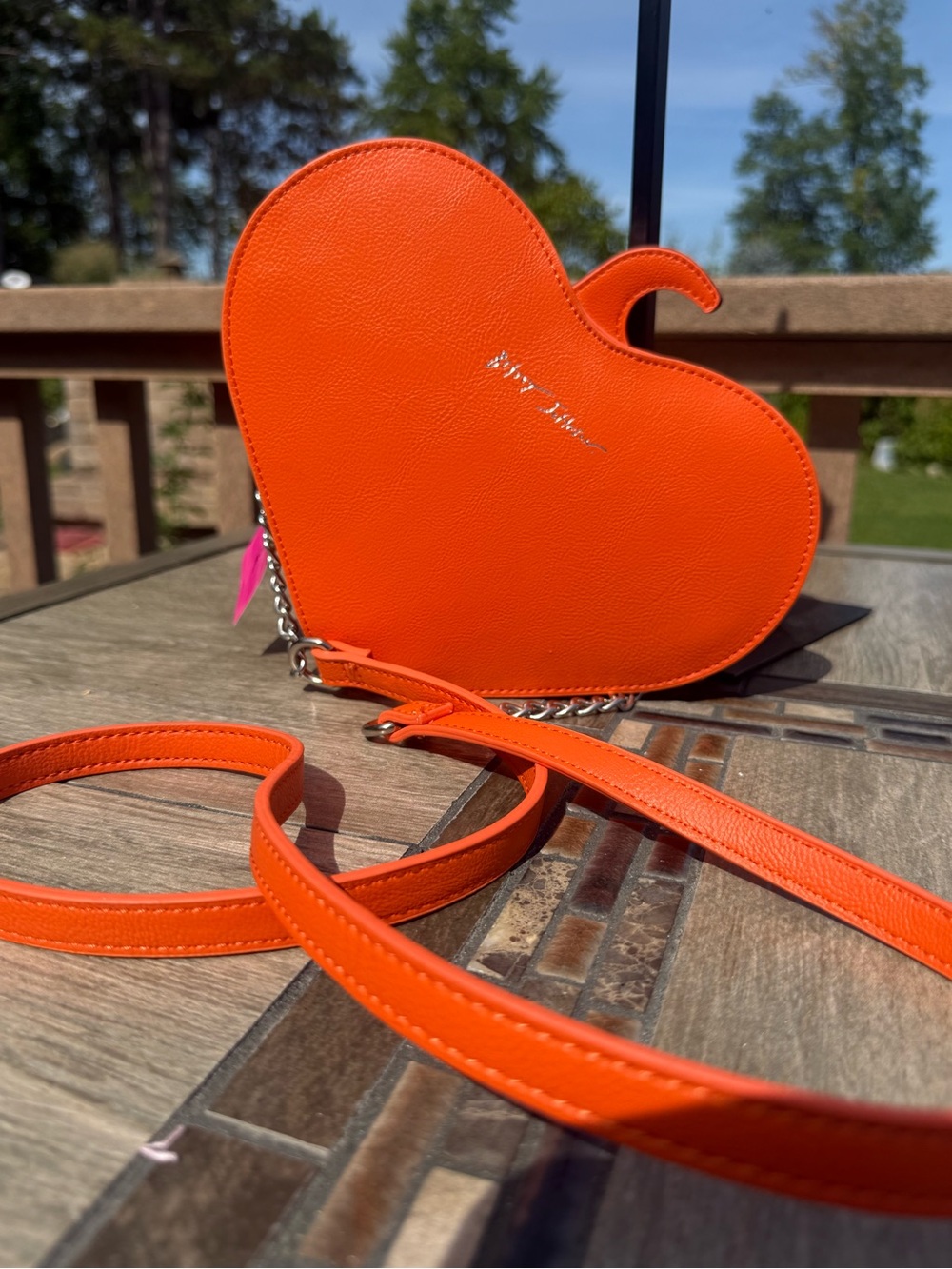 NWT Betsey Johnson Kitsch
Halloween "XO Ginger" Pumpkin Heart Crossbody Bag - Picture 9 of 13